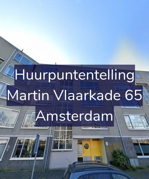 Foto gevel Huurpuntentelling voor Martin Vlaarkade 65, Amsterdam
