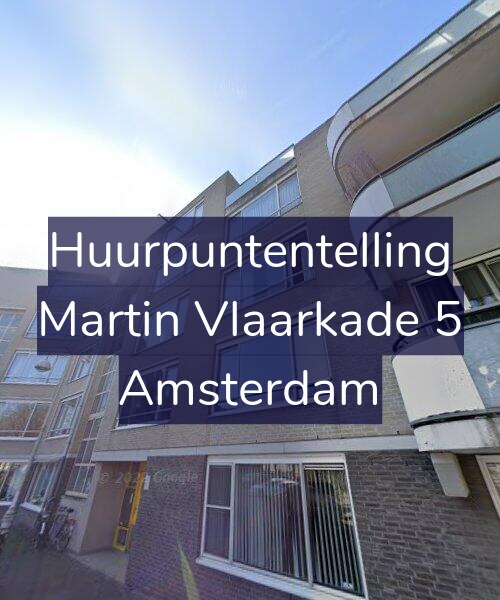 Foto gevel Huurpuntentelling voor Martin Vlaarkade 5, Amsterdam