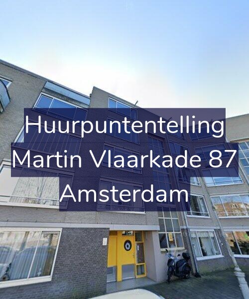 Foto gevel Huurpuntentelling voor Martin Vlaarkade 87, Amsterdam