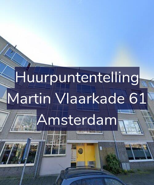 Foto gevel Huurpuntentelling voor Martin Vlaarkade 61, Amsterdam