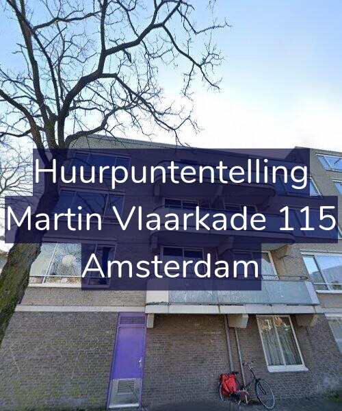 Foto gevel Huurpuntentelling voor Martin Vlaarkade 115, Amsterdam