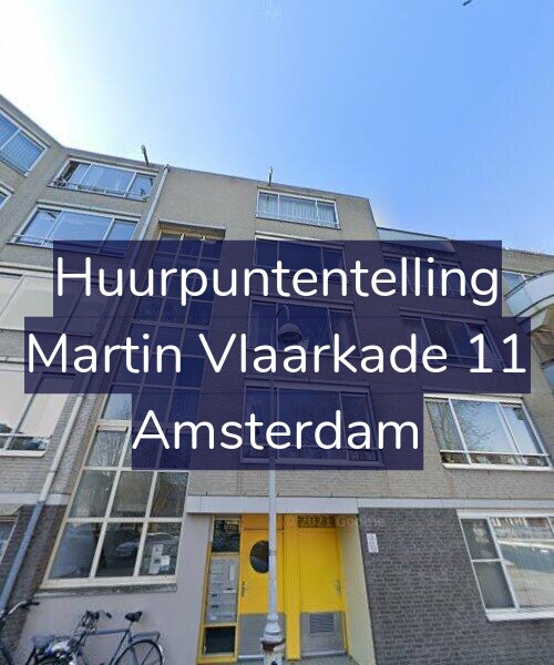 Foto gevel Huurpuntentelling voor Martin Vlaarkade 11, Amsterdam