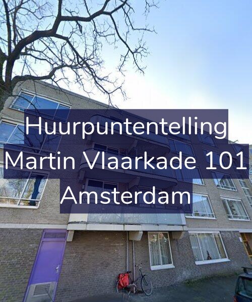 Foto gevel Huurpuntentelling voor Martin Vlaarkade 101, Amsterdam