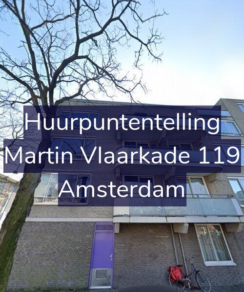 Foto gevel Huurpuntentelling voor Martin Vlaarkade 119, Amsterdam