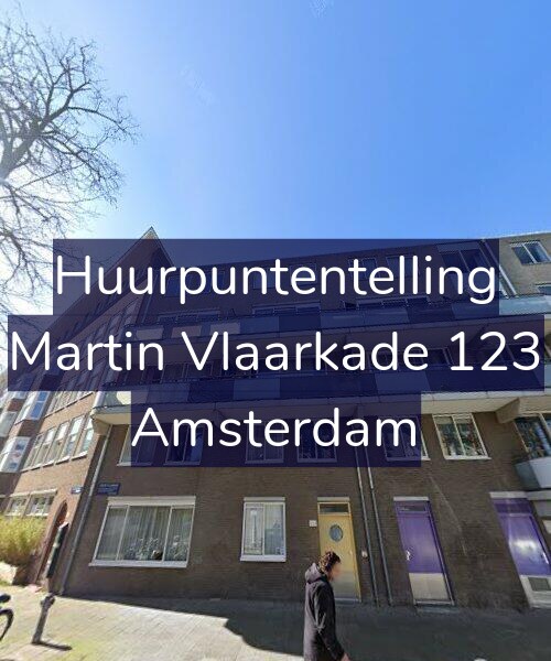 Foto gevel Huurpuntentelling voor Martin Vlaarkade 123, Amsterdam