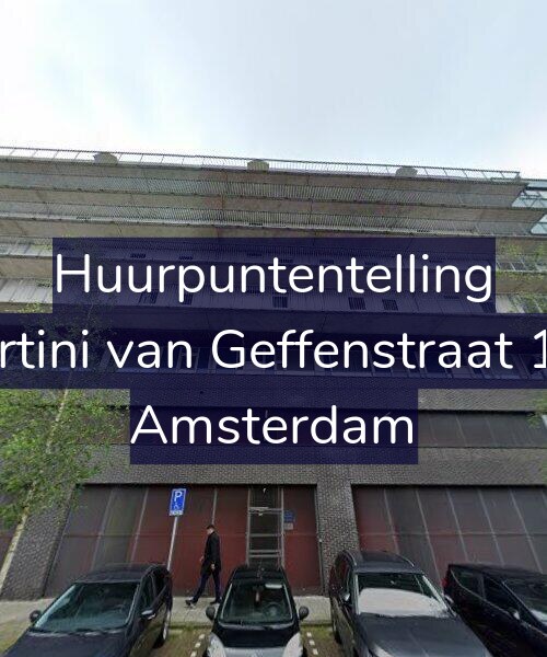 Foto gevel Huurpuntentelling voor Martini van Geffenstraat 160, Amsterdam