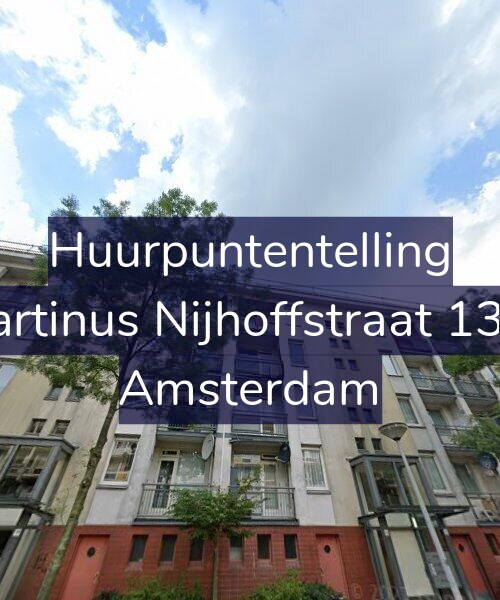 Foto gevel Huurpuntentelling voor Martinus Nijhoffstraat 13-2, Amsterdam