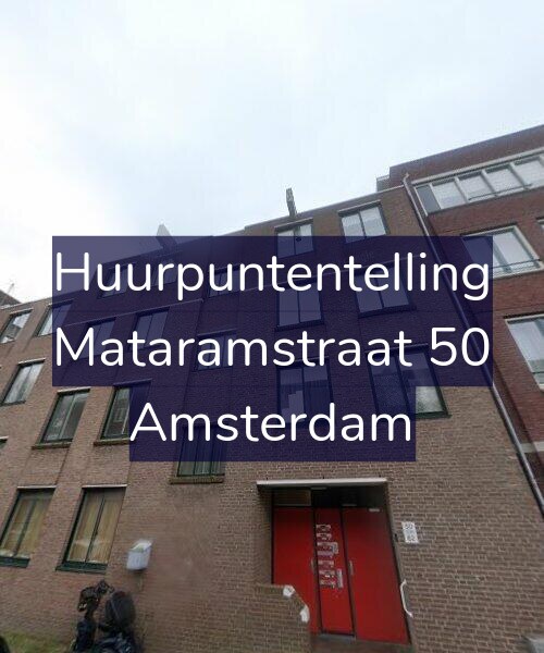 Foto gevel Huurpuntentelling voor Mataramstraat 50, Amsterdam