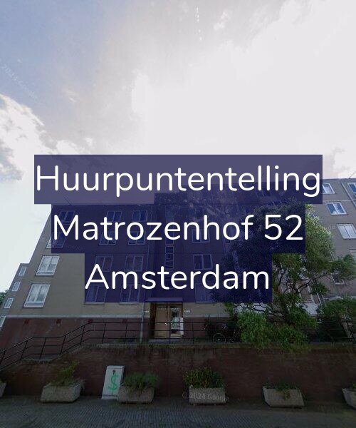 Foto gevel Huurpuntentelling voor Matrozenhof 52, Amsterdam
