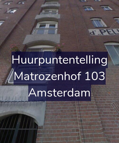 Foto gevel Huurpuntentelling voor Matrozenhof 103, Amsterdam