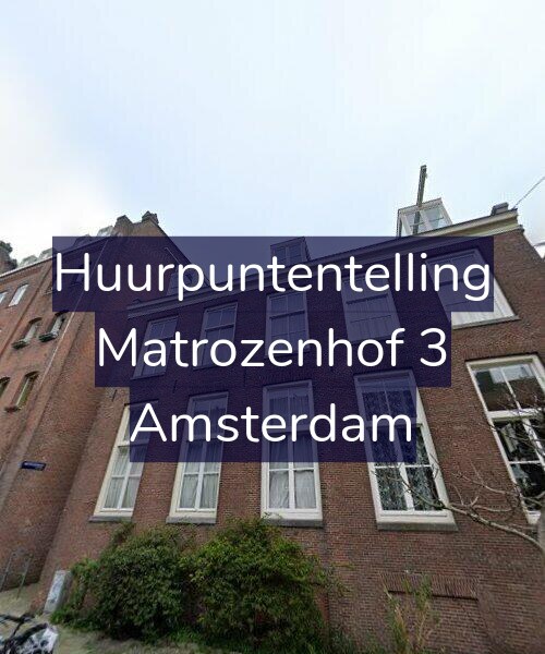 Foto gevel Huurpuntentelling voor Matrozenhof 3, Amsterdam