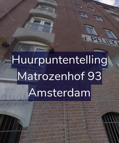 Foto gevel Huurpuntentelling voor Matrozenhof 93, Amsterdam