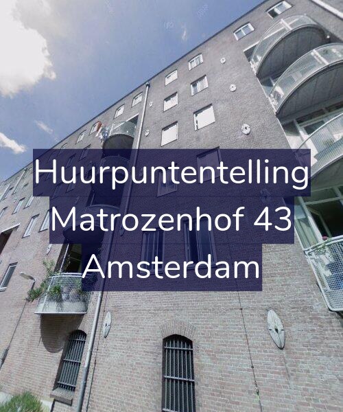 Foto gevel Huurpuntentelling voor Matrozenhof 43, Amsterdam