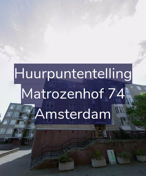 Foto gevel Huurpuntentelling voor Matrozenhof 74, Amsterdam