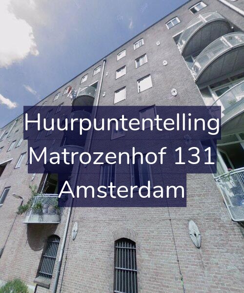 Foto gevel Huurpuntentelling voor Matrozenhof 131, Amsterdam