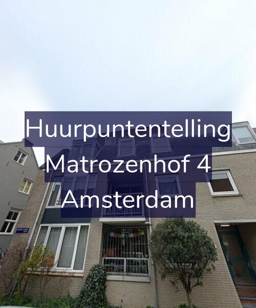Foto gevel Huurpuntentelling voor Matrozenhof 4, Amsterdam