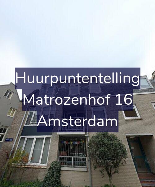 Foto gevel Huurpuntentelling voor Matrozenhof 16, Amsterdam