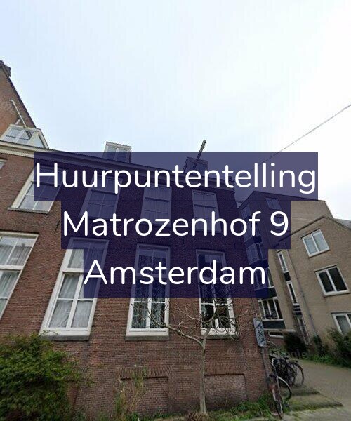 Foto gevel Huurpuntentelling voor Matrozenhof 9, Amsterdam