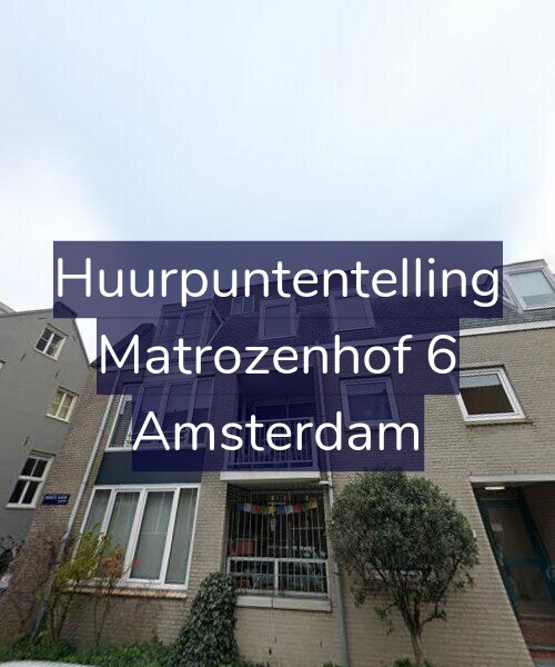 Foto gevel Huurpuntentelling voor Matrozenhof 6, Amsterdam