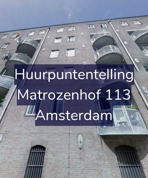 Foto gevel Huurpuntentelling voor Matrozenhof 113, Amsterdam