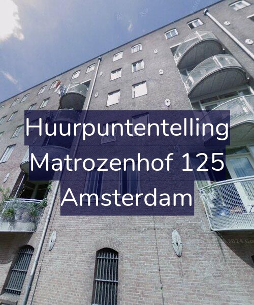 Foto gevel Huurpuntentelling voor Matrozenhof 125, Amsterdam