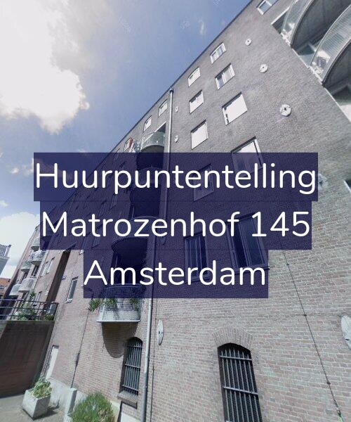 Foto gevel Huurpuntentelling voor Matrozenhof 145, Amsterdam