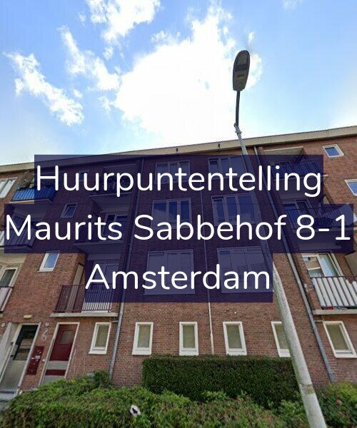 Foto gevel Huurpuntentelling voor Maurits Sabbehof 8-1, Amsterdam