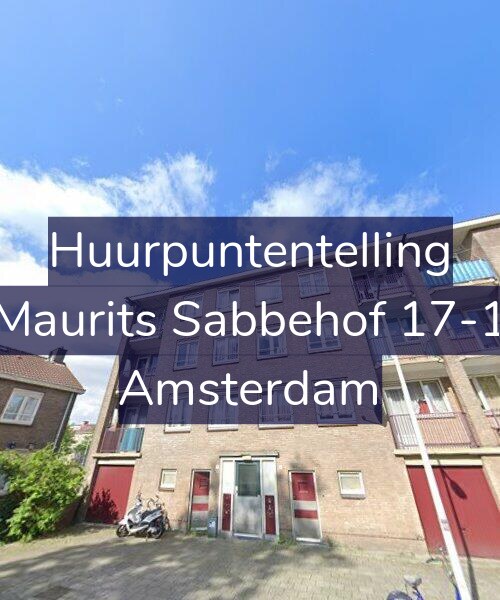 Foto gevel Huurpuntentelling voor Maurits Sabbehof 17-1, Amsterdam
