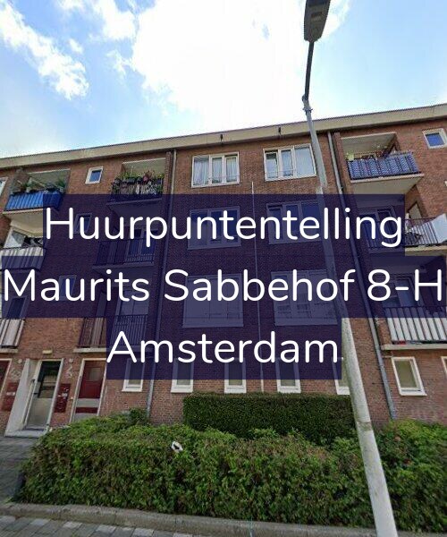Foto gevel Huurpuntentelling voor Maurits Sabbehof 8-H, Amsterdam
