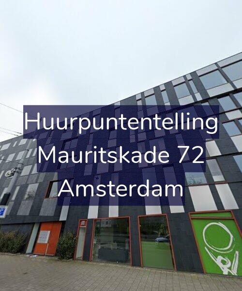 Foto gevel Huurpuntentelling voor Mauritskade 72, Amsterdam