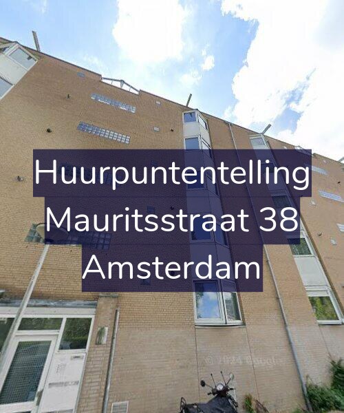 Foto gevel Huurpuntentelling voor Mauritsstraat 38, Amsterdam