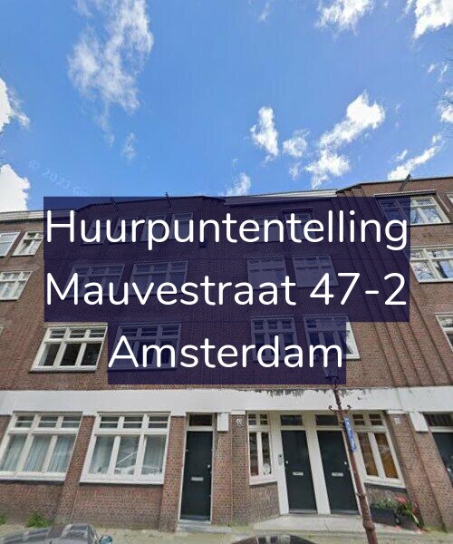 Foto gevel Huurpuntentelling voor Mauvestraat 47-2, Amsterdam