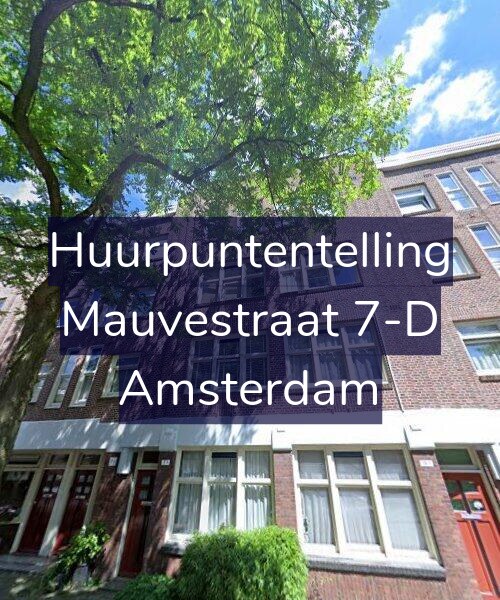 Foto gevel Huurpuntentelling voor Mauvestraat 7-D, Amsterdam