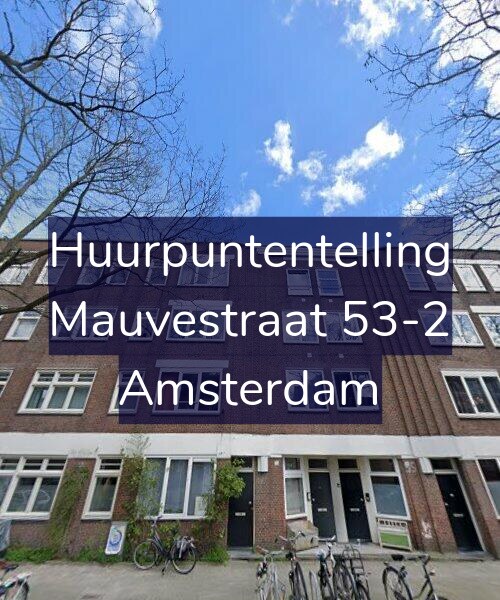Foto gevel Huurpuntentelling voor Mauvestraat 53-2, Amsterdam