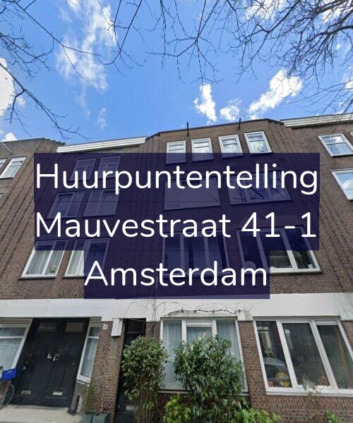Foto gevel Huurpuntentelling voor Mauvestraat 41-1, Amsterdam