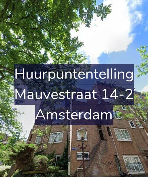 Foto gevel Huurpuntentelling voor Mauvestraat 14-2, Amsterdam