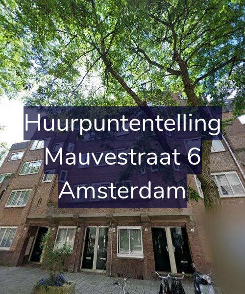 Foto gevel Huurpuntentelling voor Mauvestraat 6, Amsterdam