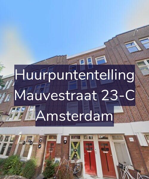 Foto gevel Huurpuntentelling voor Mauvestraat 23-C, Amsterdam