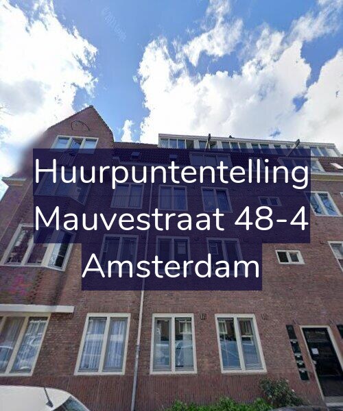 Foto gevel Huurpuntentelling voor Mauvestraat 48-4, Amsterdam