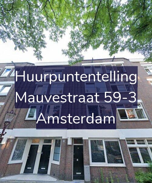Foto gevel Huurpuntentelling voor Mauvestraat 59-3, Amsterdam