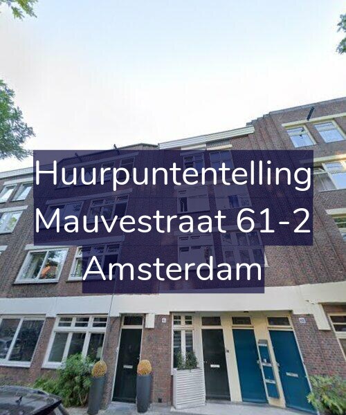 Foto gevel Huurpuntentelling voor Mauvestraat 61-2, Amsterdam
