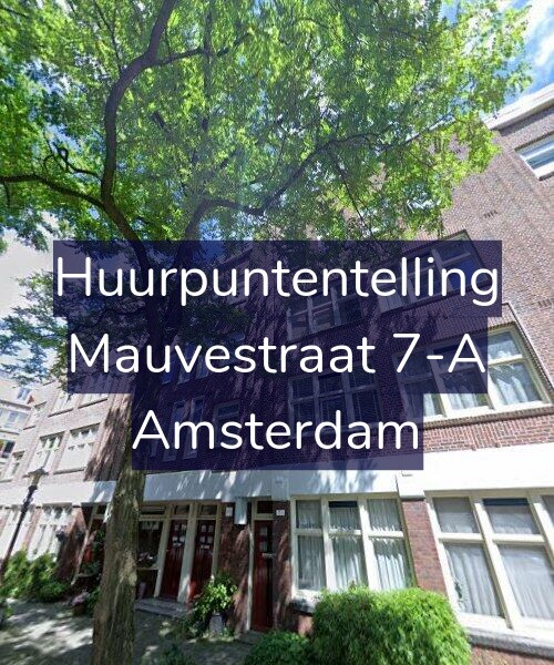Foto gevel Huurpuntentelling voor Mauvestraat 7-A, Amsterdam