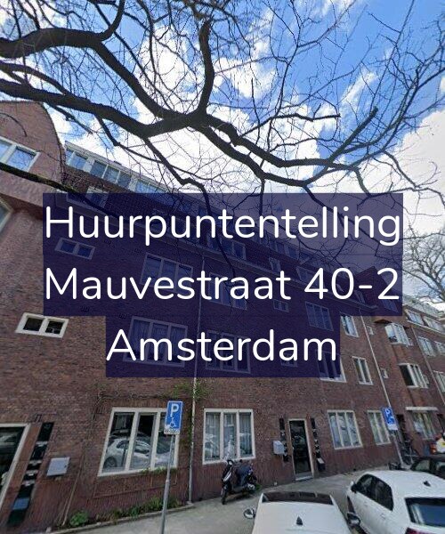 Foto gevel Huurpuntentelling voor Mauvestraat 40-2, Amsterdam