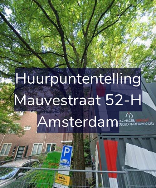 Foto gevel Huurpuntentelling voor Mauvestraat 52-H, Amsterdam