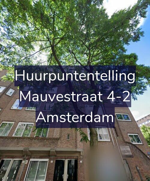 Foto gevel Huurpuntentelling voor Mauvestraat 4-2, Amsterdam