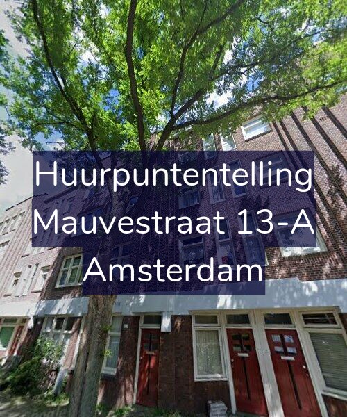 Foto gevel Huurpuntentelling voor Mauvestraat 13-A, Amsterdam