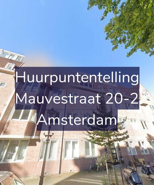 Foto gevel Huurpuntentelling voor Mauvestraat 20-2, Amsterdam