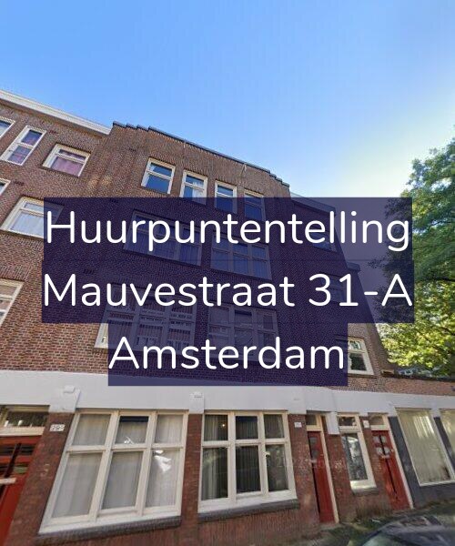 Foto gevel Huurpuntentelling voor Mauvestraat 31-A, Amsterdam
