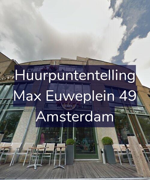 Foto gevel Huurpuntentelling voor Max Euweplein 49, Amsterdam