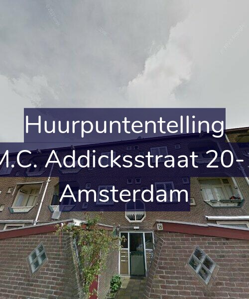 Foto gevel Huurpuntentelling voor M.C. Addicksstraat 20-1, Amsterdam